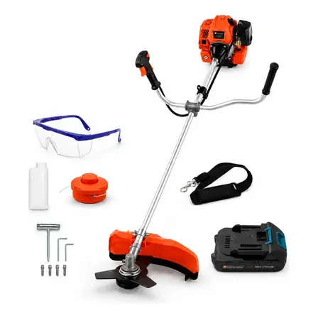 Roçadeira Gasolina 78cc Com Partida Elétrica Profissional
