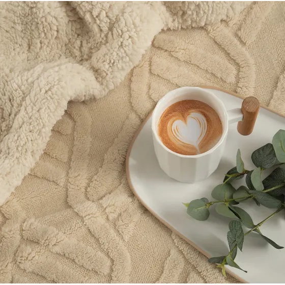 Cubrecama Corderito King Size Pesado Invierno Jean Cartier