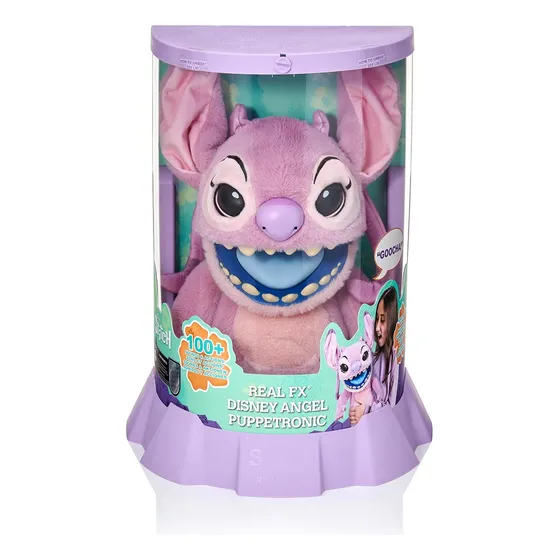 Wow! Stuff, Stitch Puppetronic Realfx Robo Pelúcia 45cm Cor Rosa