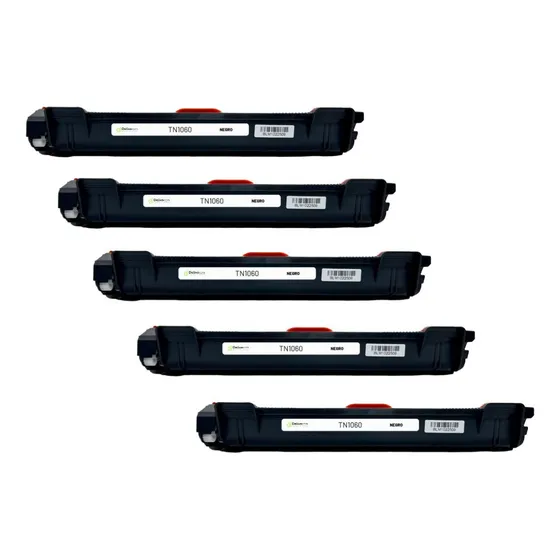 Pack 5 Toner Compatible Con Tn1060 1110 1112 1510 1511 1512