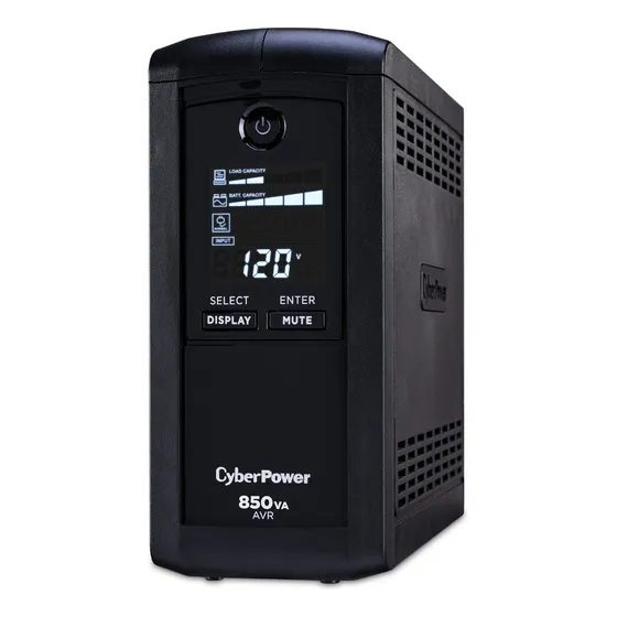 No Break Cyberpower Cp850avrlcd 850 Va 510w 9 Contactos /v Color Negro