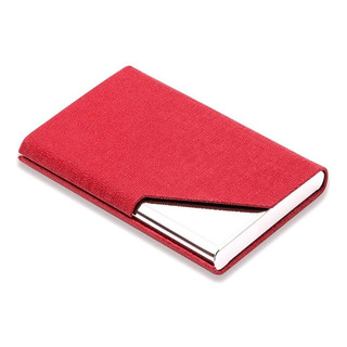 Porta Tarjetas Tarjetero Magnetico Billetera Aluminio Rojo Porta Tarjetas Tarjetero Magnetico Billetera Aluminio Rojo