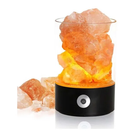 Velador Lampara De Sal Multicolor Usb Relajacion Yoga