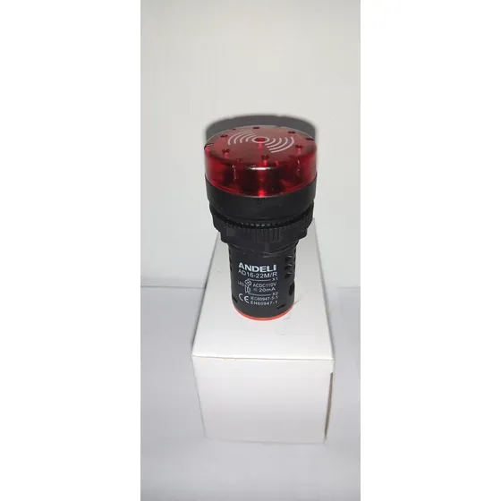 Buzzer Iluminado Rojo 2 Mm 110vac/dc Andeli 