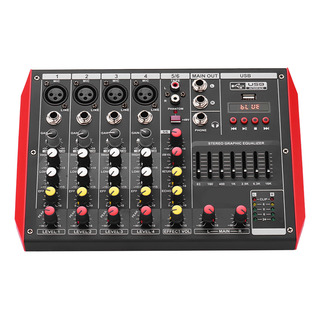 Consola De Mezclas Mixer Power 6 Canales Soporta D6 Consola De Mezclas Mixer Power 6 Canales Soporta D6