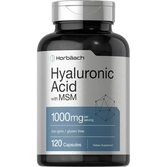 Suplemento De Ácido Hialurónico Horbaach Con Msm 1000 Mg 120