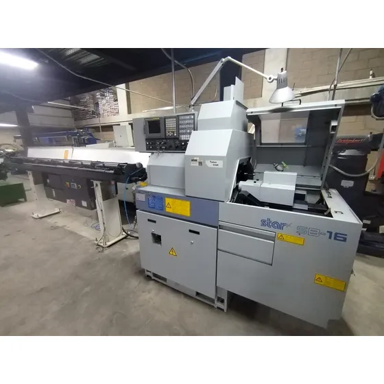 Torno Tipo Suizo Star Micronics Sb-16 Tipo C Usado 10 De 10