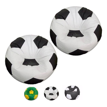 Kit 2 Puff Pera Bola Cheio Conforto Infantil Gigante Casa Cor Branco Kit 2 Puff Pera Bola Cheio Conforto Infantil Gigante Casa Cor Branco