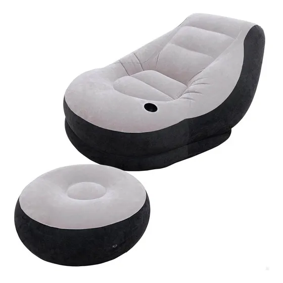 Set Intex Sillón + Apoya Pies Puff Asiento Inflable - El Rey