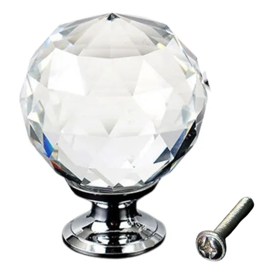 Pomo Tirador Cristal Diamante