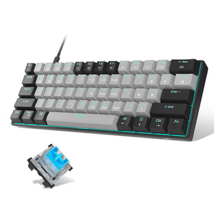 60% Mechanical Keyboard,magegee Gaming Keyboard With Blue Aa 60% Mechanical Keyboard,magegee Gaming Keyboard With Blue Aa