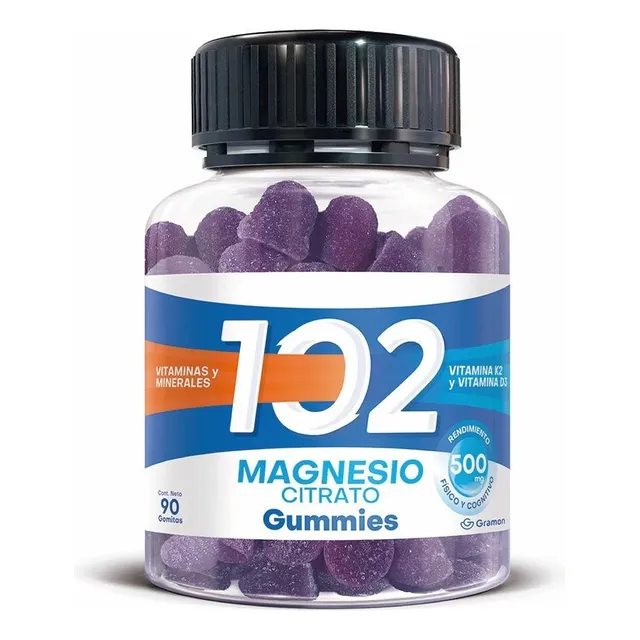 102 Gummies Magnesio Citrato 180 Unidades