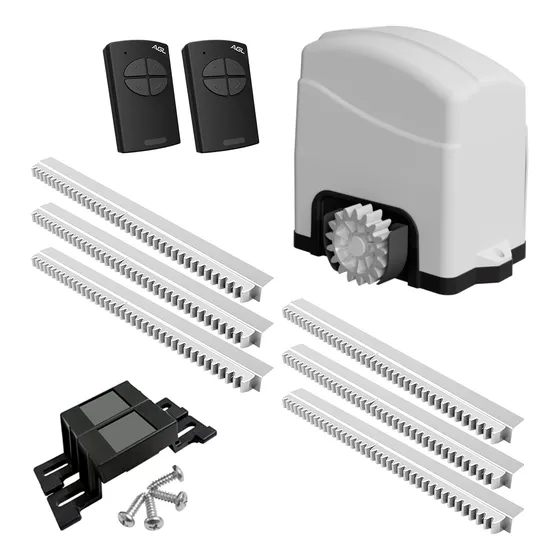 Kit Motor De Portão Eletrônico Trino 300 Speed 220v Agl 3m