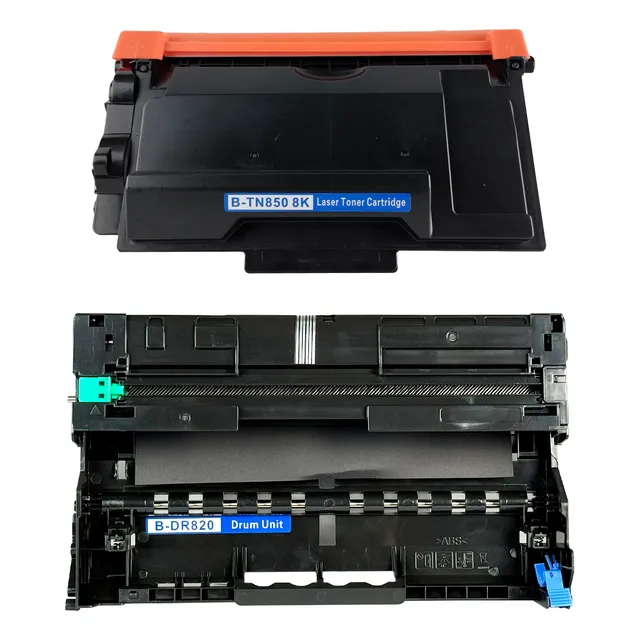 Kit Pack / 1 Toner Tn 850 Tn850 + 1 Tambor Drum Dr 820 Dr820 Negro