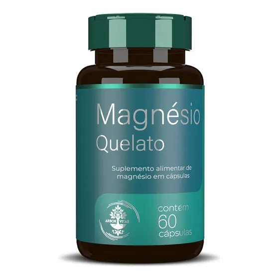 Bisglicinato De Magnesio Quelato Arbor Vitae 60 Capsulas.