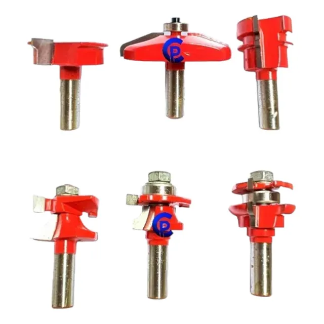 Fresas Router Trompo 6 Pcs Machimbrar Vastago 1/2 - Prof.