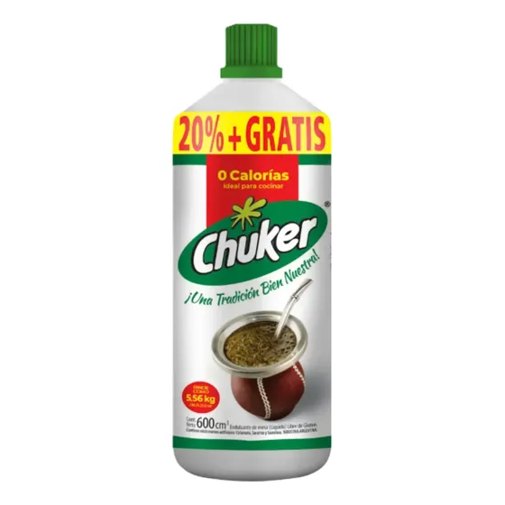 Endulzante Chuker Clasico 600 Ml + 100 Ml | Cuotas sin interés