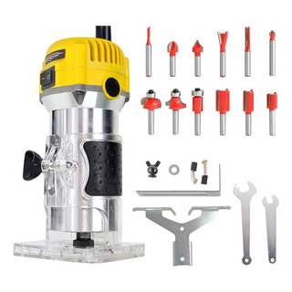 Router Madera Recortadora + 12 Brocas 110 V 450 W Rebajadora Router Madera Recortadora + 12 Brocas 110 V 450 W Rebajadora
