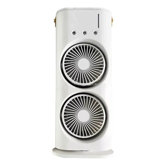Newsummer Household Ventilador Doble Humidificador Luz Rotar