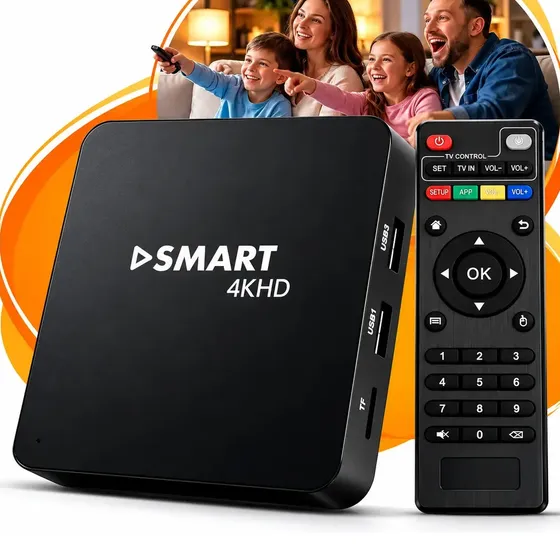Smart Tv Box Android 10 4k Wi-fi 2gb Ram 16gb Compatível com Netflix Prime YouTube - iDeel