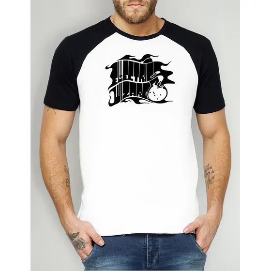 Camiseta Raglan Electric Wizard 100% Poliéster