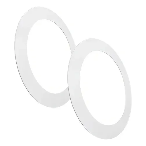 Kit 2 Painel De Led Redondo De Embutir 12w Branco Frio
