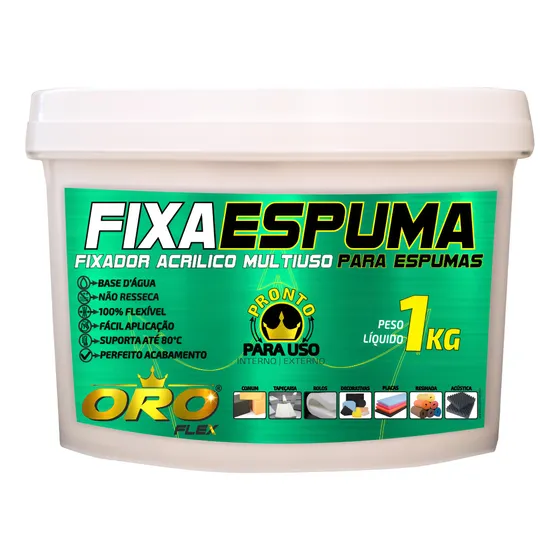 Cola Super Forte Para Colar Espuma Acustica, Comum 1kg Cores