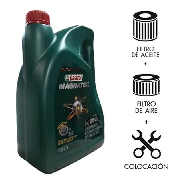 Cambio De Aceite Castrol 10w40 Y Filtros Fox Suran Maranello