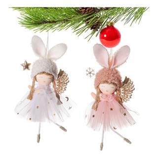 Adornos De Peluche De Ángel De Navidad 2 Piezas De Adornos C Adornos De Peluche De Ángel De Navidad 2 Piezas De Adornos C