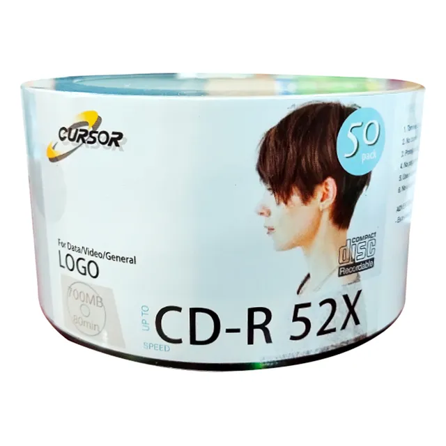 Cd-r 52x700 Mb Logo 50 Unid C/u Cursor Envíogratisx4 Unid