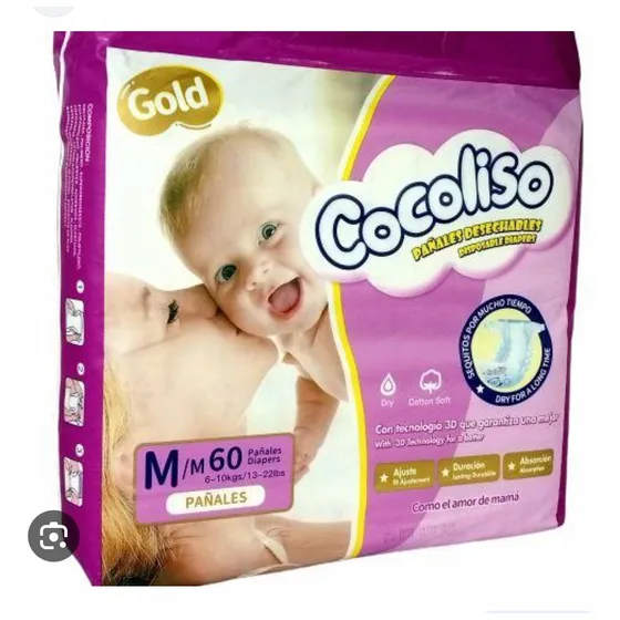 Pañales Ocoliso Talla M De 60 Unidades
