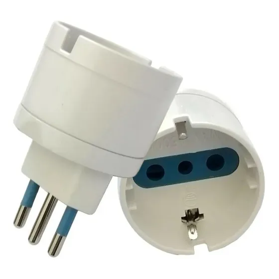 Enchufe Adaptador Schuko 10a 250v - Certificado S. E. C.