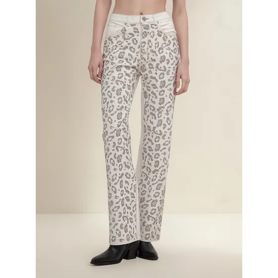 Pantalon De Mujer Brillos Animal Print Fexty