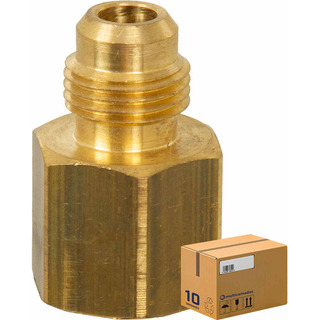 Kit 10 Conexão Gás União Latão 1/2 Fêmea X 3/8 Tubo De Cobre Kit 10 Conexão Gás União Latão 1/2 Fêmea X 3/8 Tubo De Cobre