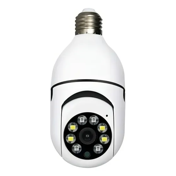 Câmera Espiã Yousee Lâmpada 360° Wifi PTZ 2MP Visão Noturna Áudio Bidirecional