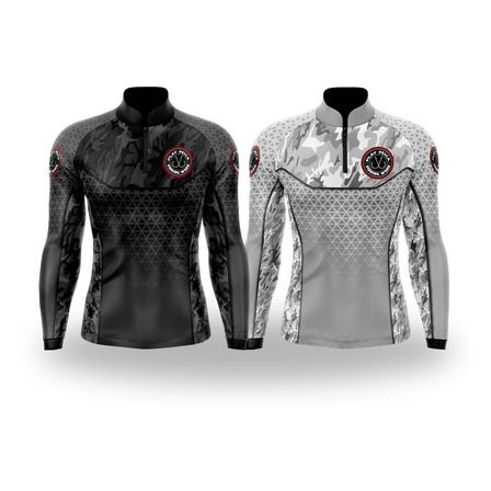 Kit 2 Camisa De Pesca Playpesca Black E White Proteção Uv50 Kit 2 Camisa De Pesca Playpesca Black E White Proteção Uv50