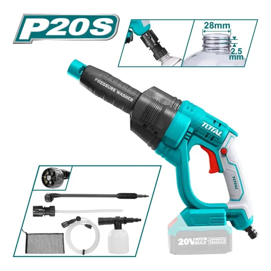 Hidrojet Inalambrico, Marca Total Tools, Modelo Tpwli2008.