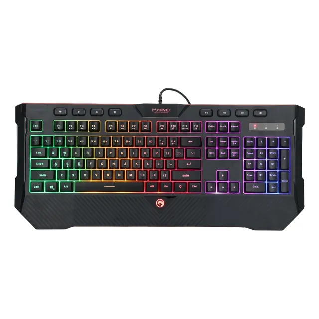 Teclado Gamin Marvo Scorpion K606 Membrana Rainbow