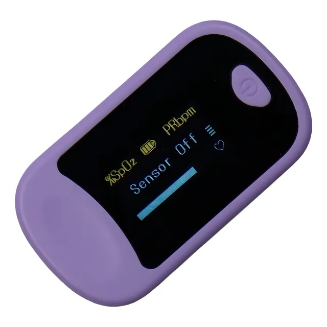 Oxímetro De Pulso Digital Certificado Monitor Pulsometro Color Lila