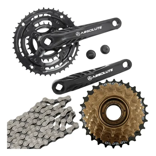 Kit Relação 2x10 Wild Coroa Dupla 38/24 175mm Cambio Cassete