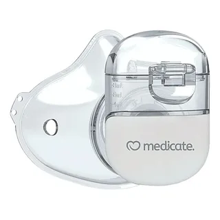 Inalador Nebulizador Portatil Mesh Mask Medicate Cor Branco Inalador Nebulizador Portatil Mesh Mask Medicate Cor Branco