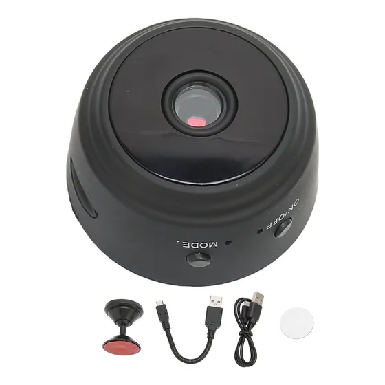 Mini Cámara Wifi, 1080p, Recargable, Visión Nocturna 360° Y