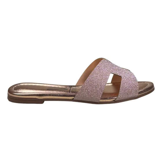 Rasteira Vizzano Recorte Laser Glitter Feminina Original