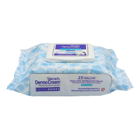 Toallitas Desmaquillantes Dermo Cream Rostro Micelar 25 U