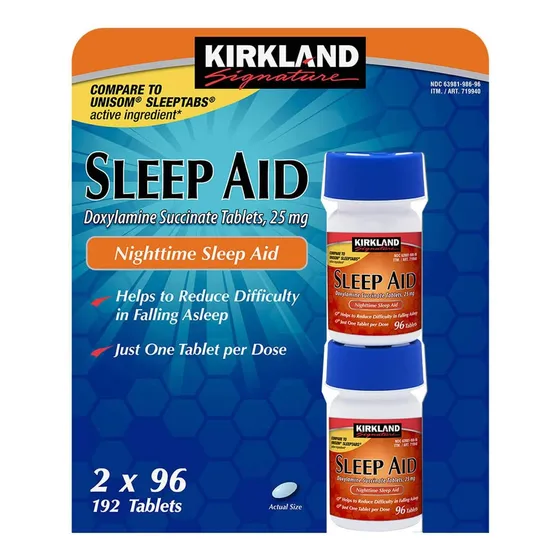 Sleep Aid 25 Mg 192 Tabletas Importadas De Ee. Uu.