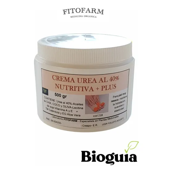 Crema Urea Al 40% Nutritiva + Plus Pote 500 Grs Neutra