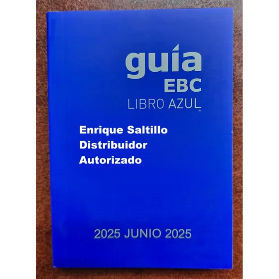 Libro Azul Guia Ebc Edicion Actual+reciente Envio Incluido