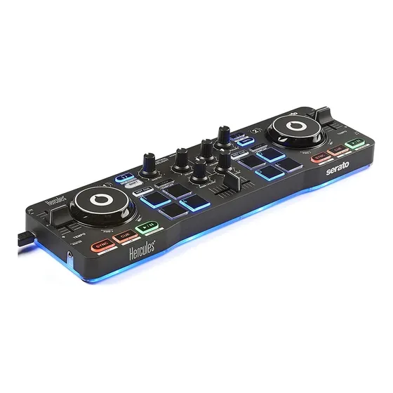 Controlador De Dj Hercules Djcontrol Starlight 4780884 Preto