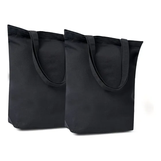 Bolsa Lona Algodon Largo Alto Ancho Natural Lisa Blanco Gran