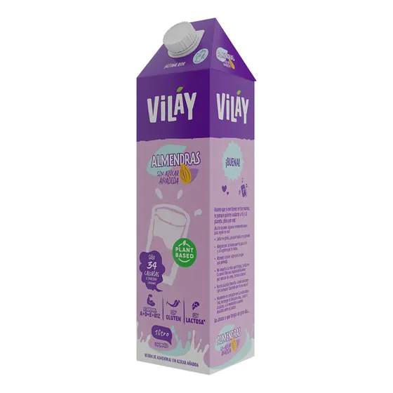 Bebida De Almendra Vilay Sin Azúcar 1 L
